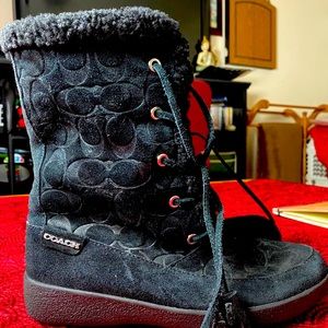 Coach black boots